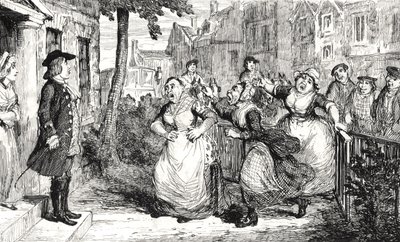 Gideon Gray Addressing the Middlemas Wives, Illustration from 